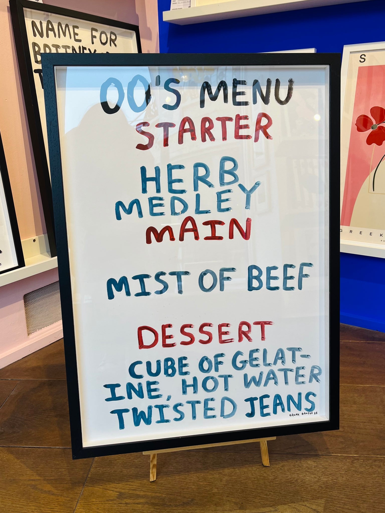 00s MENU - original artwork