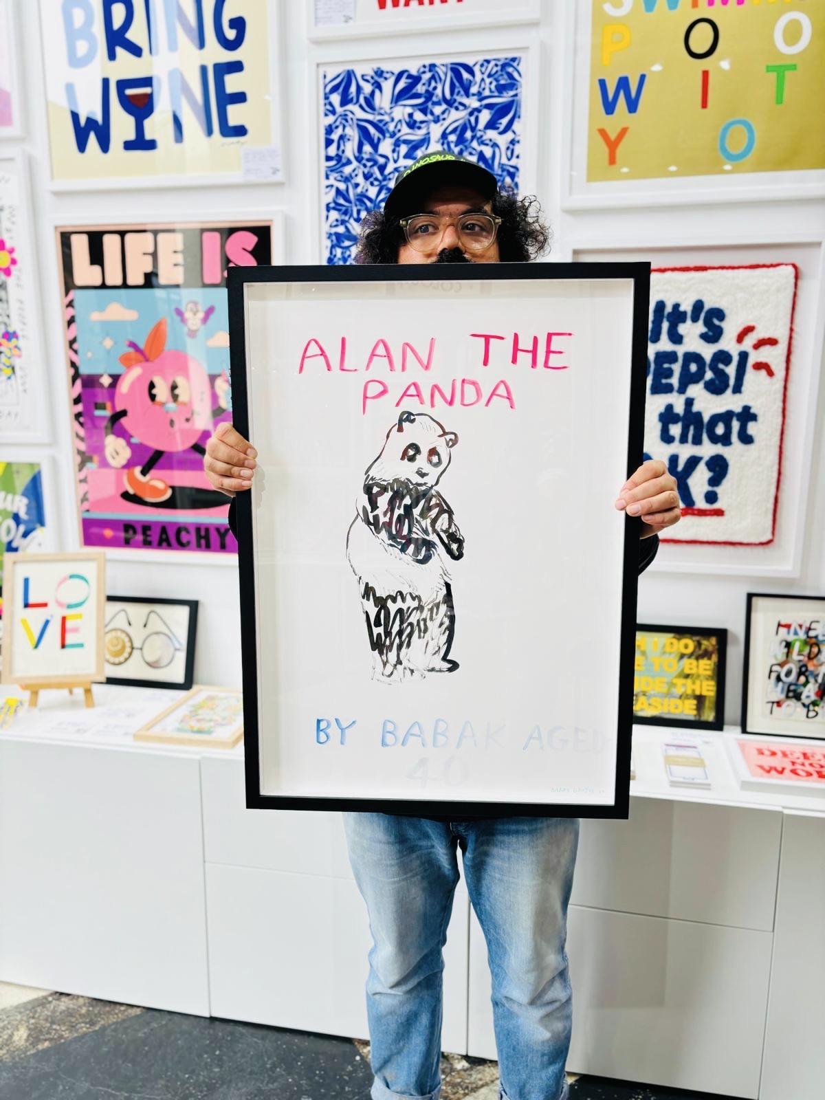 ALAN THE PANDA - original artwork