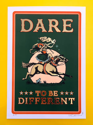 Dare To Be Different (green and orange)