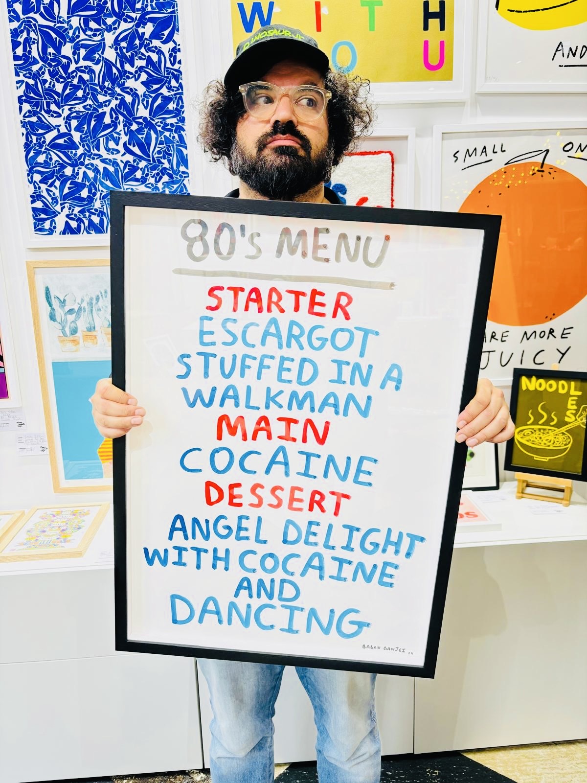 80s MENU - original artwork