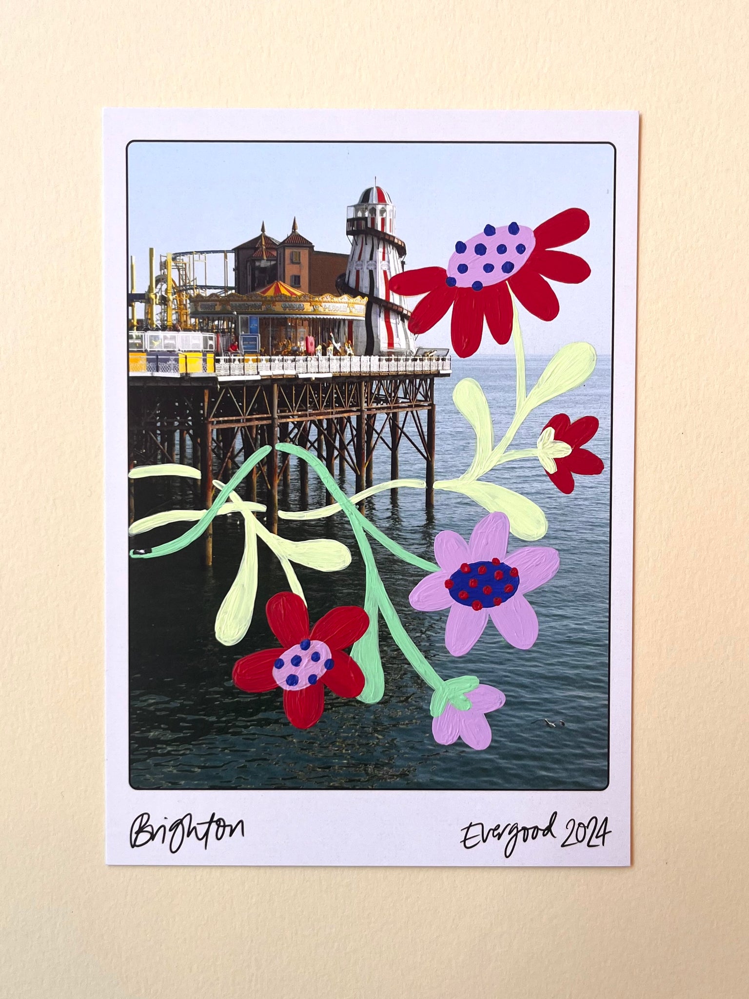 Pier Flowers - Hand Painted