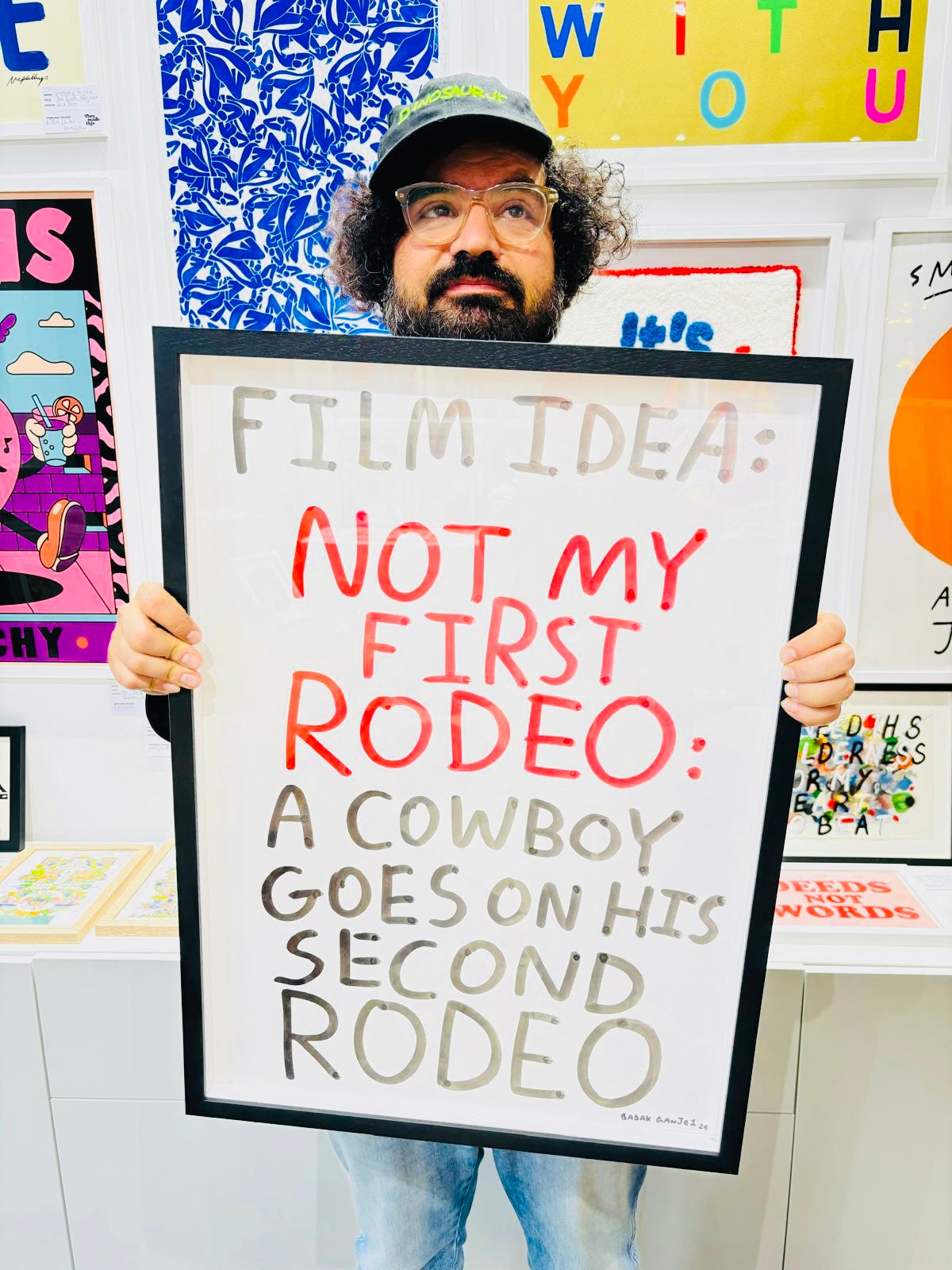 NOT MY FIRST RODEO - original artwork