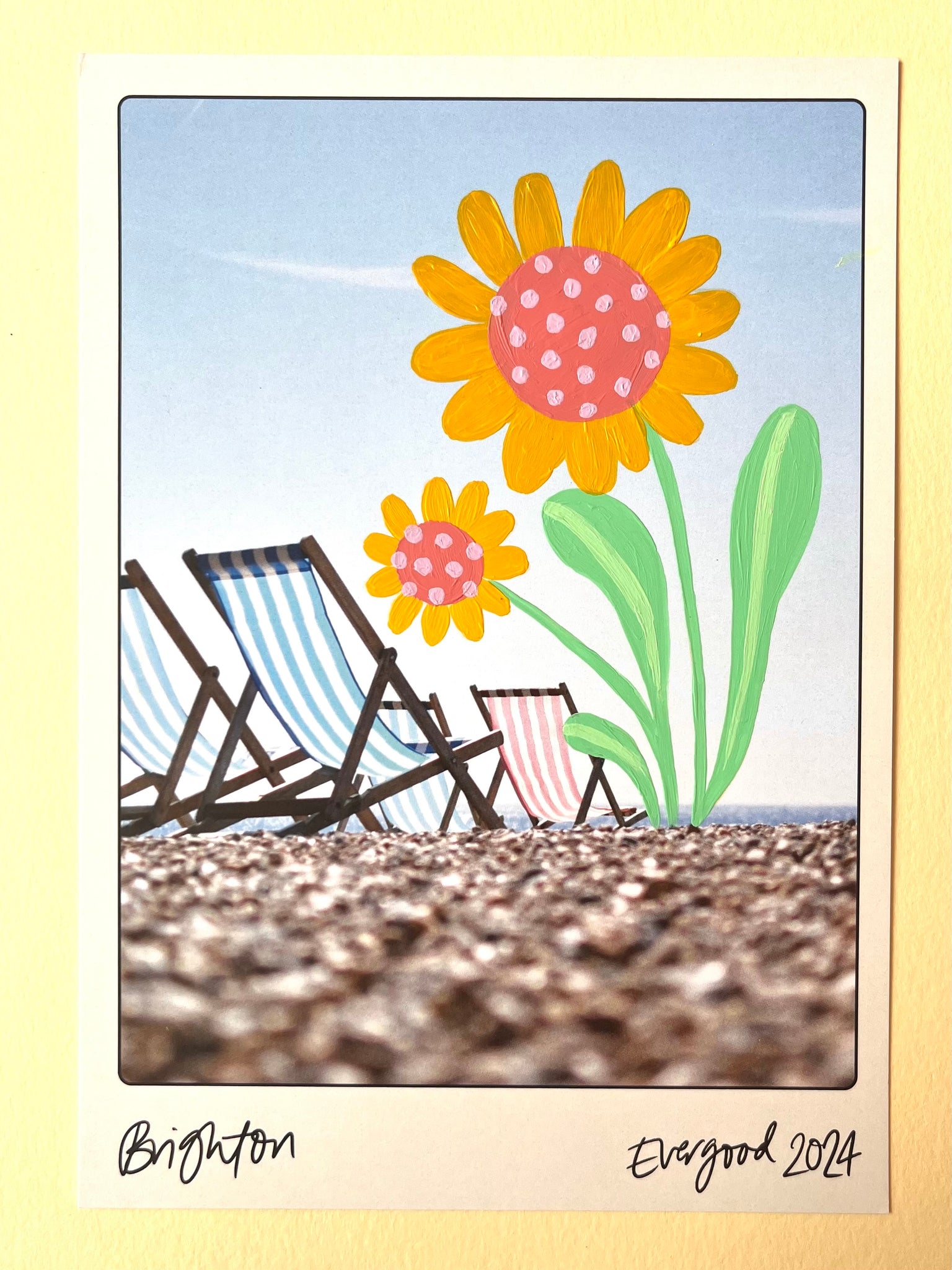 Deckchair Flowers - Hand Painted