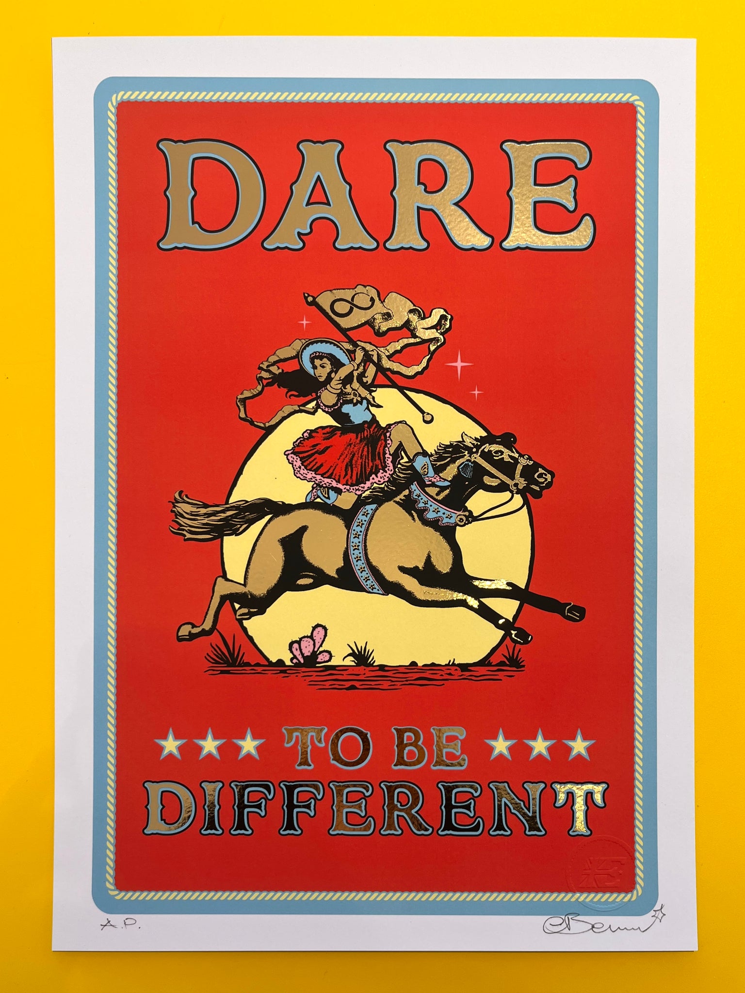 Dare To Be Different (red and blue)