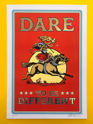 Dare To Be Different (red and blue)