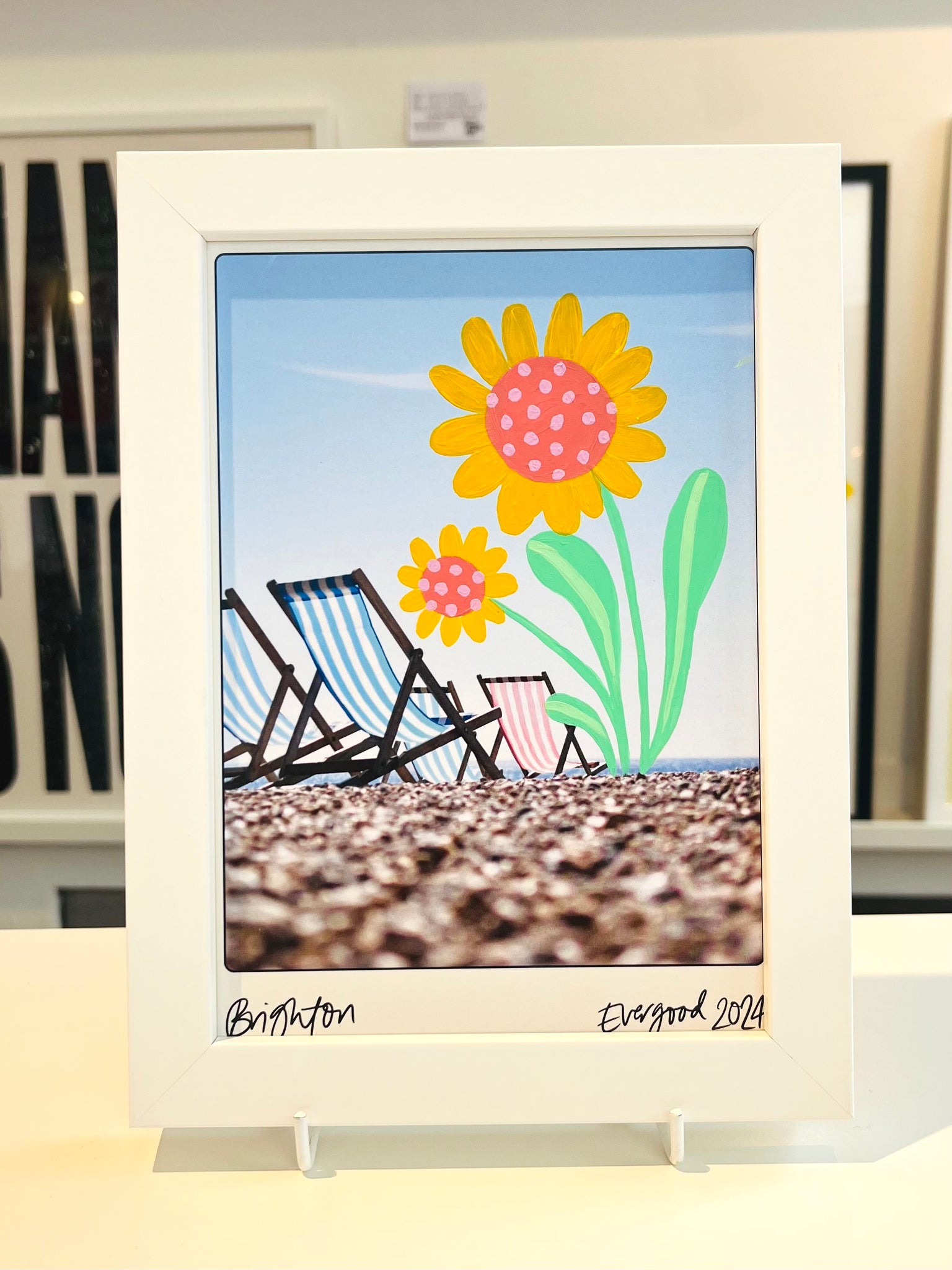 Deckchair Flowers - Hand Painted