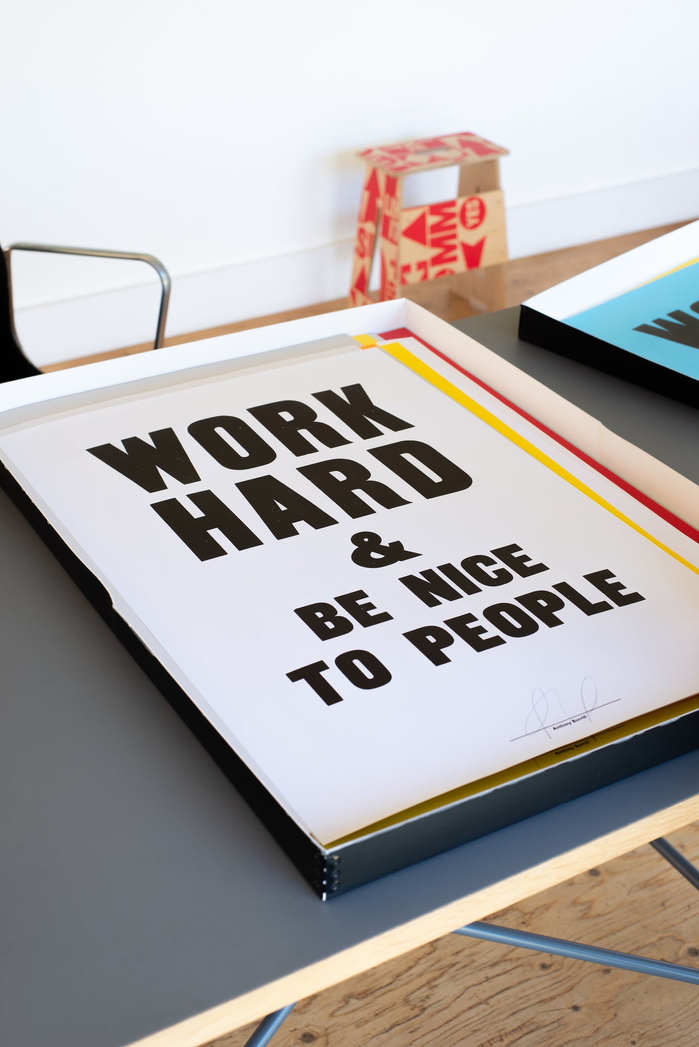 WORK HARD AND BE NICE (White)