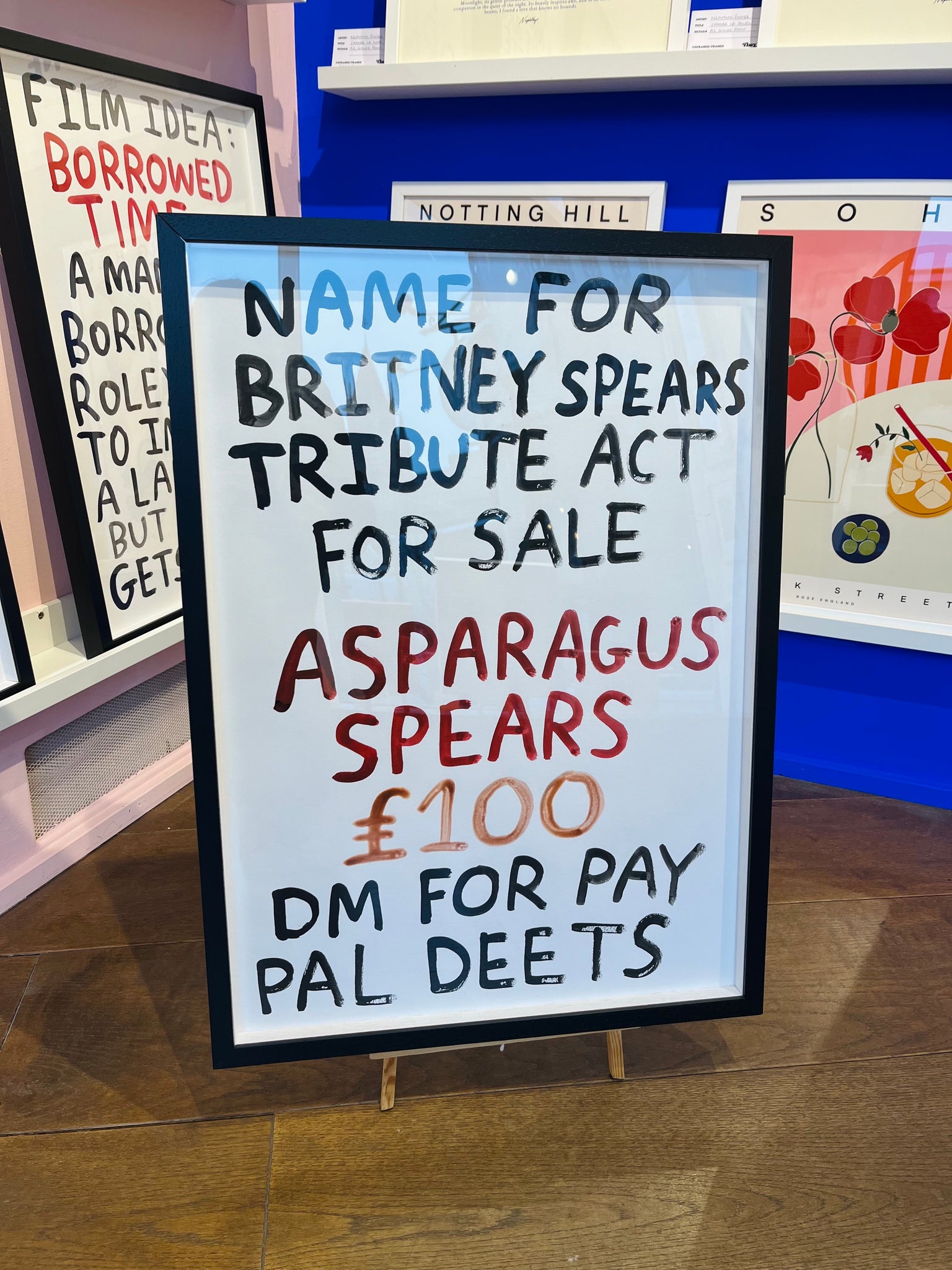 BRITNEY SPEARS TRIBUTE ACT - original artwork