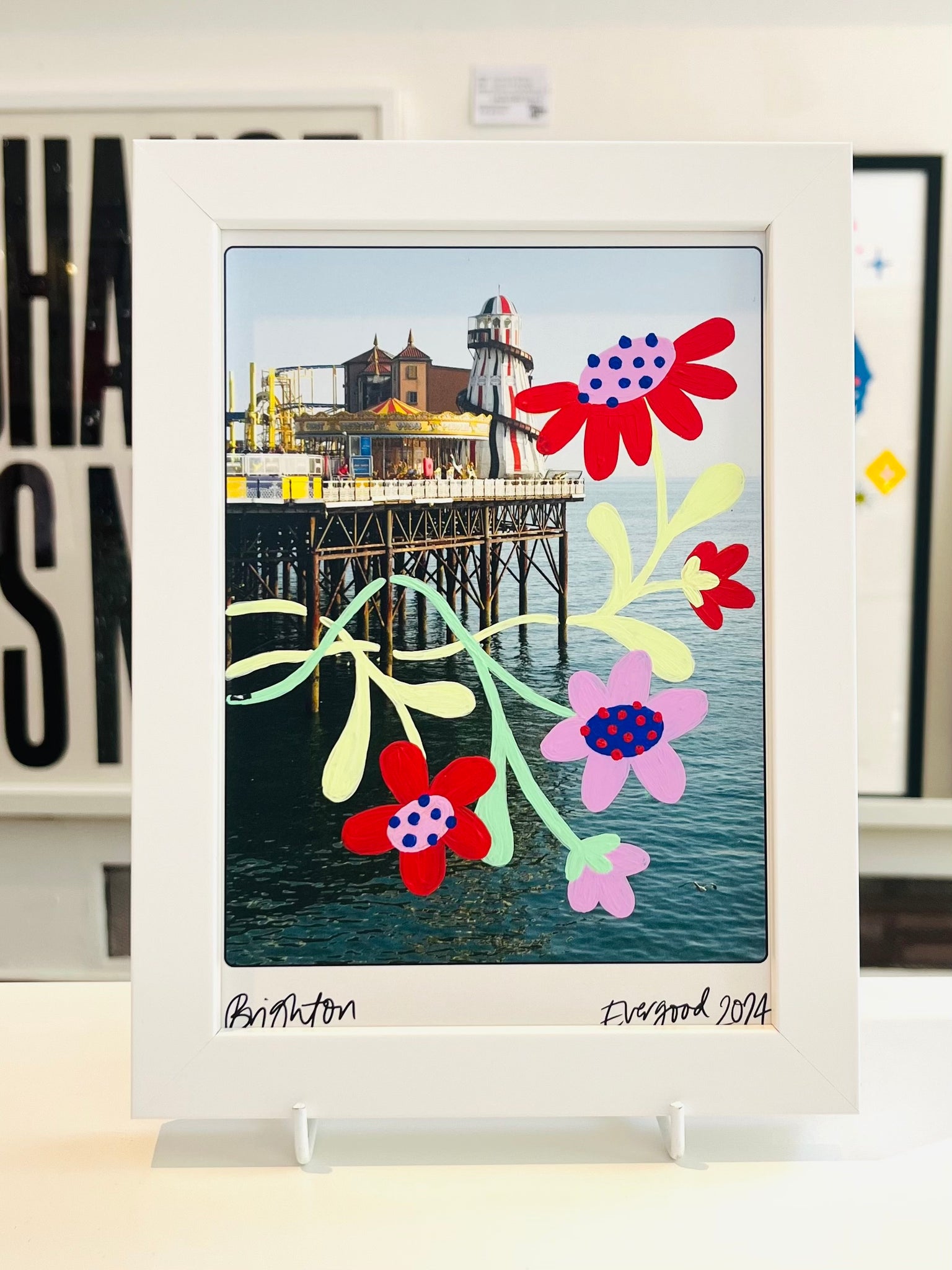 Pier Flowers - Hand Painted