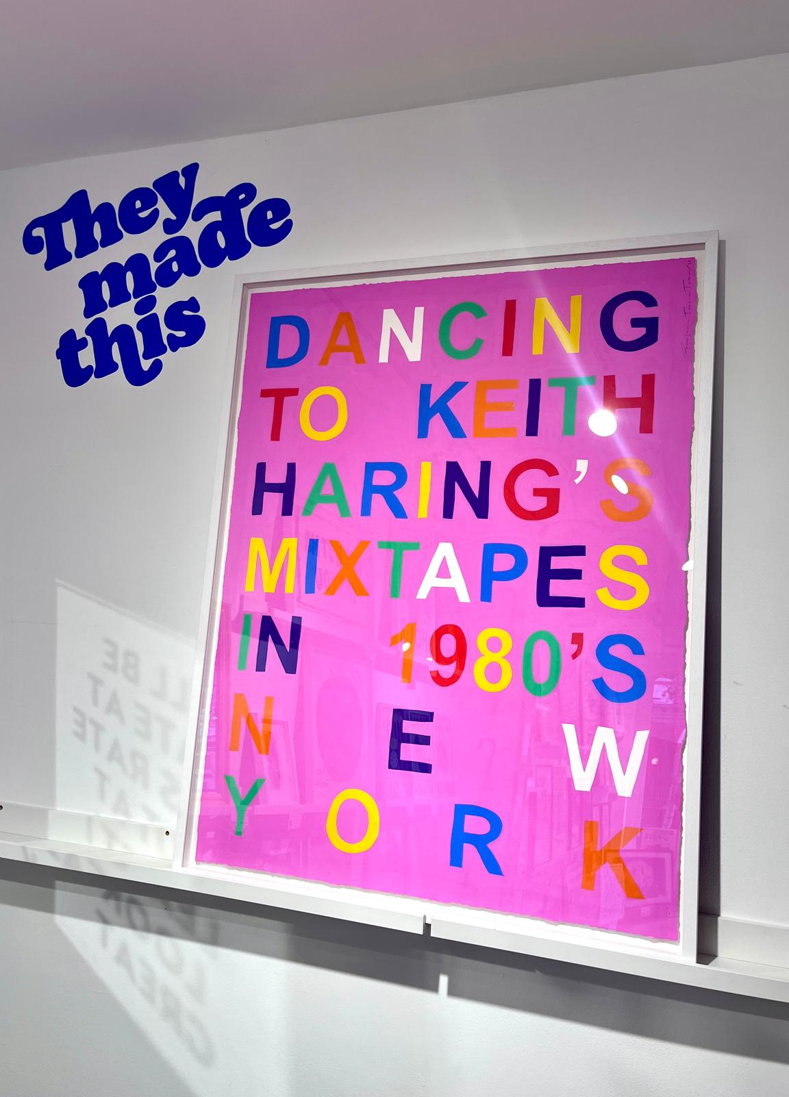 Dancing To Keith Haring's Mixtapes In 1980's New York - original painting
