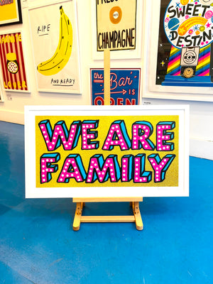 WE ARE FAMILY (yellow gold glitter edition)