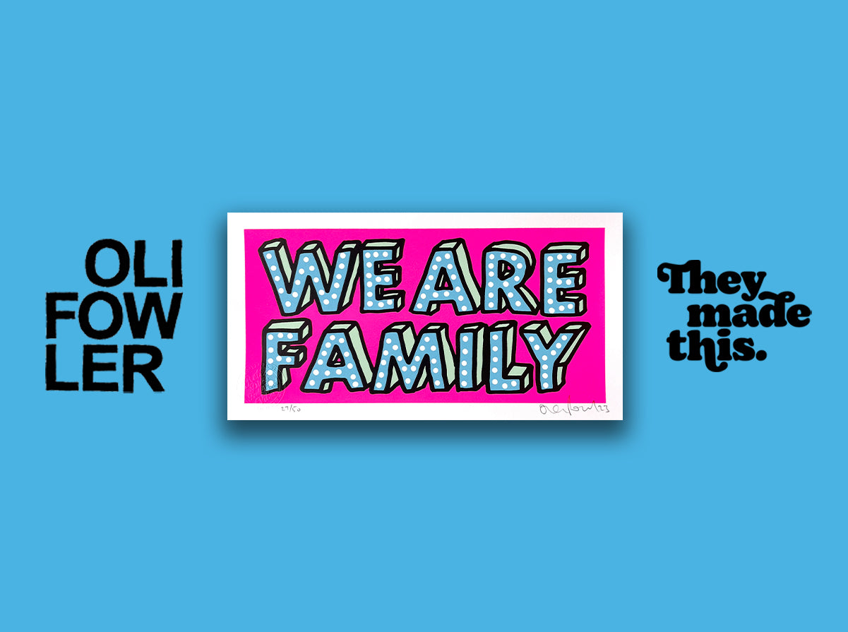 WE ARE FAMILY (small fluorescent pink edition)