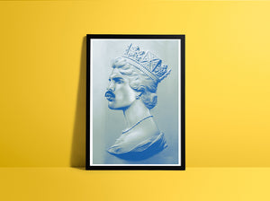 FREDDIE XL SCREEN PRINT BLUE