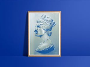 FREDDIE XL SCREEN PRINT BLUE