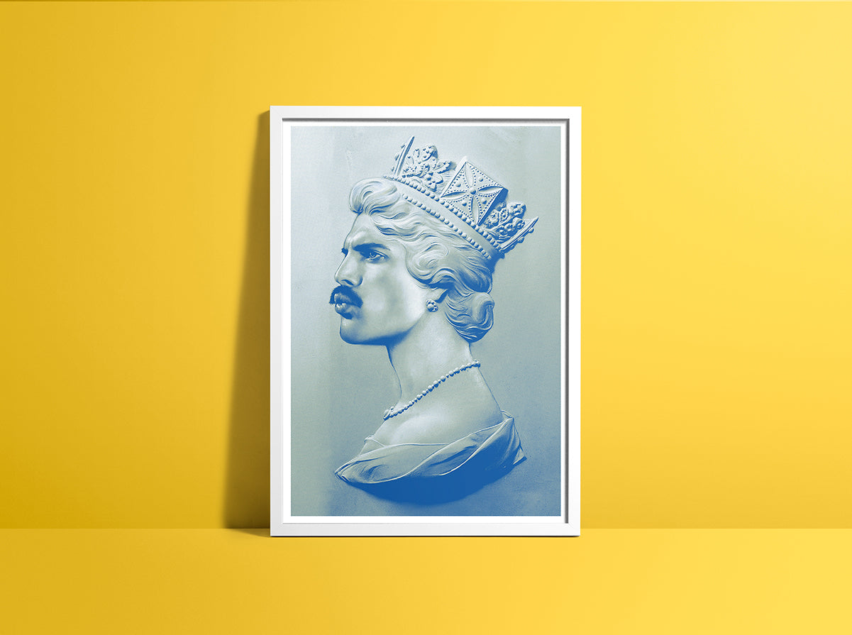 FREDDIE XL SCREEN PRINT BLUE