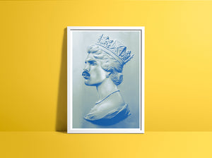 FREDDIE XL SCREEN PRINT BLUE