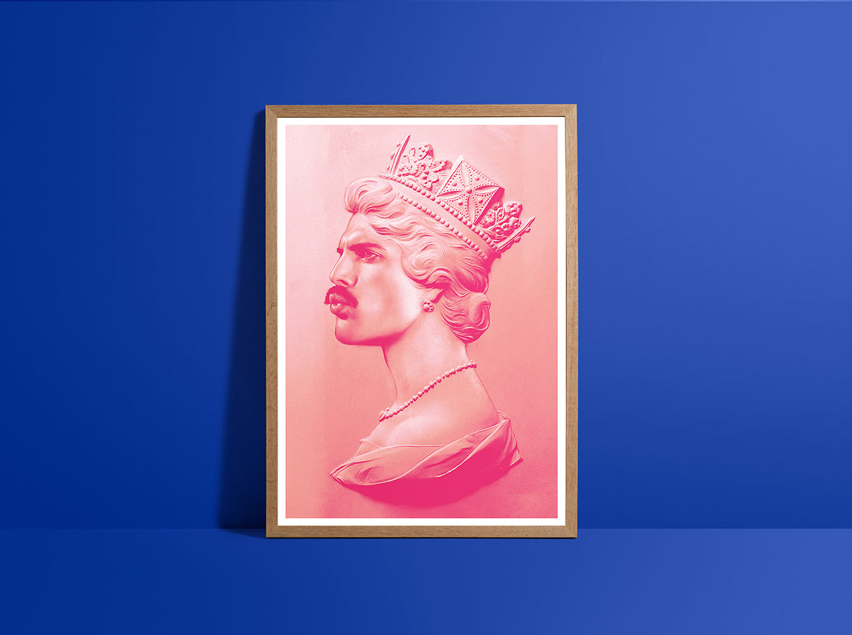 FREDDIE XL SCREEN PRINT PINK