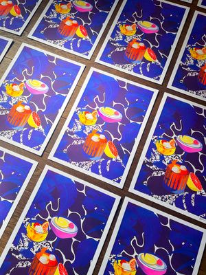 Summer Highs, Midnight Drinks - Risograph (Second Edition)