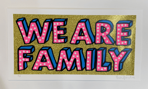 WE ARE FAMILY (yellow gold glitter edition)
