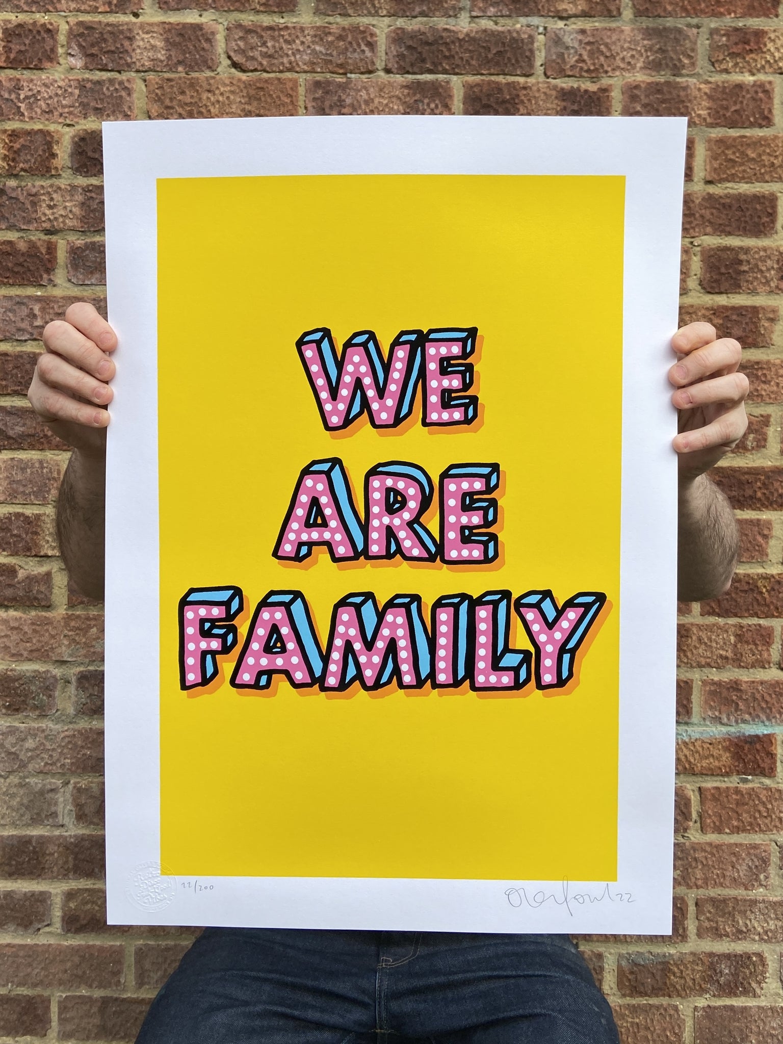 WE ARE FAMILY (yellow portrait edition)