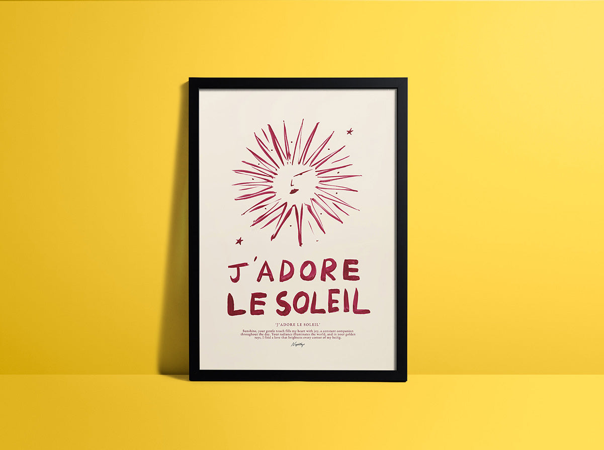 J'adore Le Soleil (brushstroke)