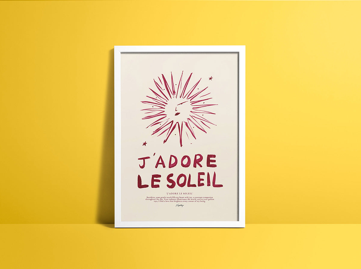 J'adore Le Soleil (brushstroke)