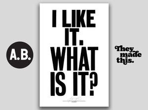 I LIKE IT. WHAT IS IT? (White)