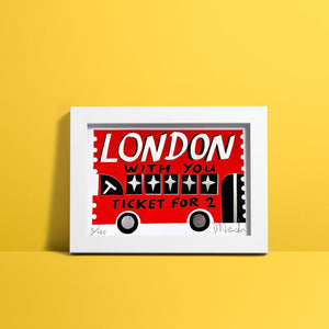 London With You Ticket (Red London bus)
