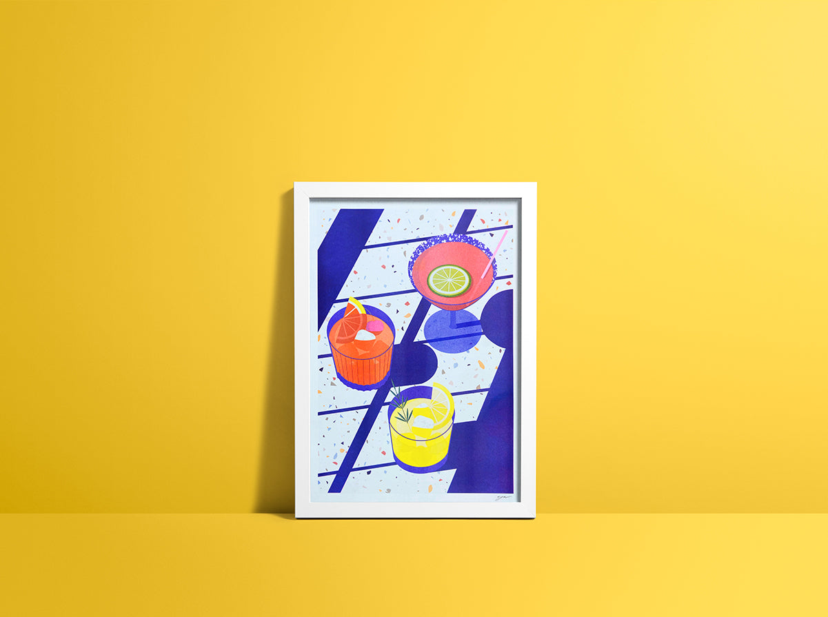 Cocktail Hour - Risograph