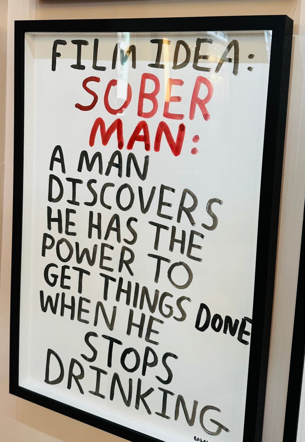 SOBER MAN - original artwork