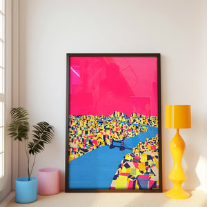 THAMES HOT PINK (screen print)