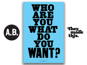 WHO ARE YOU (Blue)