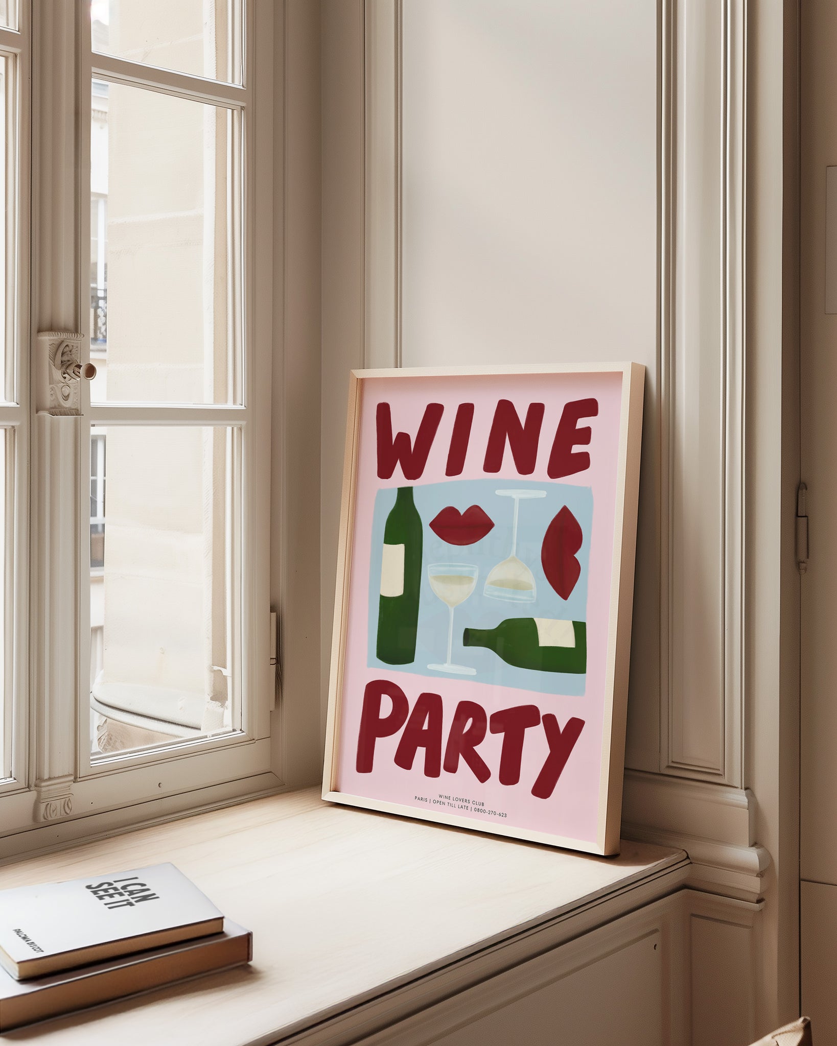 Wine party - red on pink edition