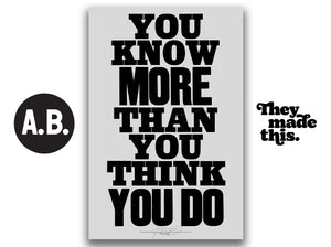 YOU KNOW MORE (Grey)