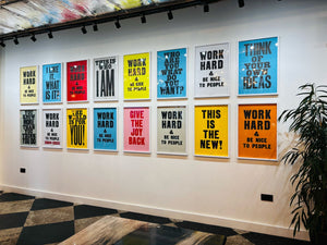 WORK HARD AND BE NICE (Yellow - final few left)