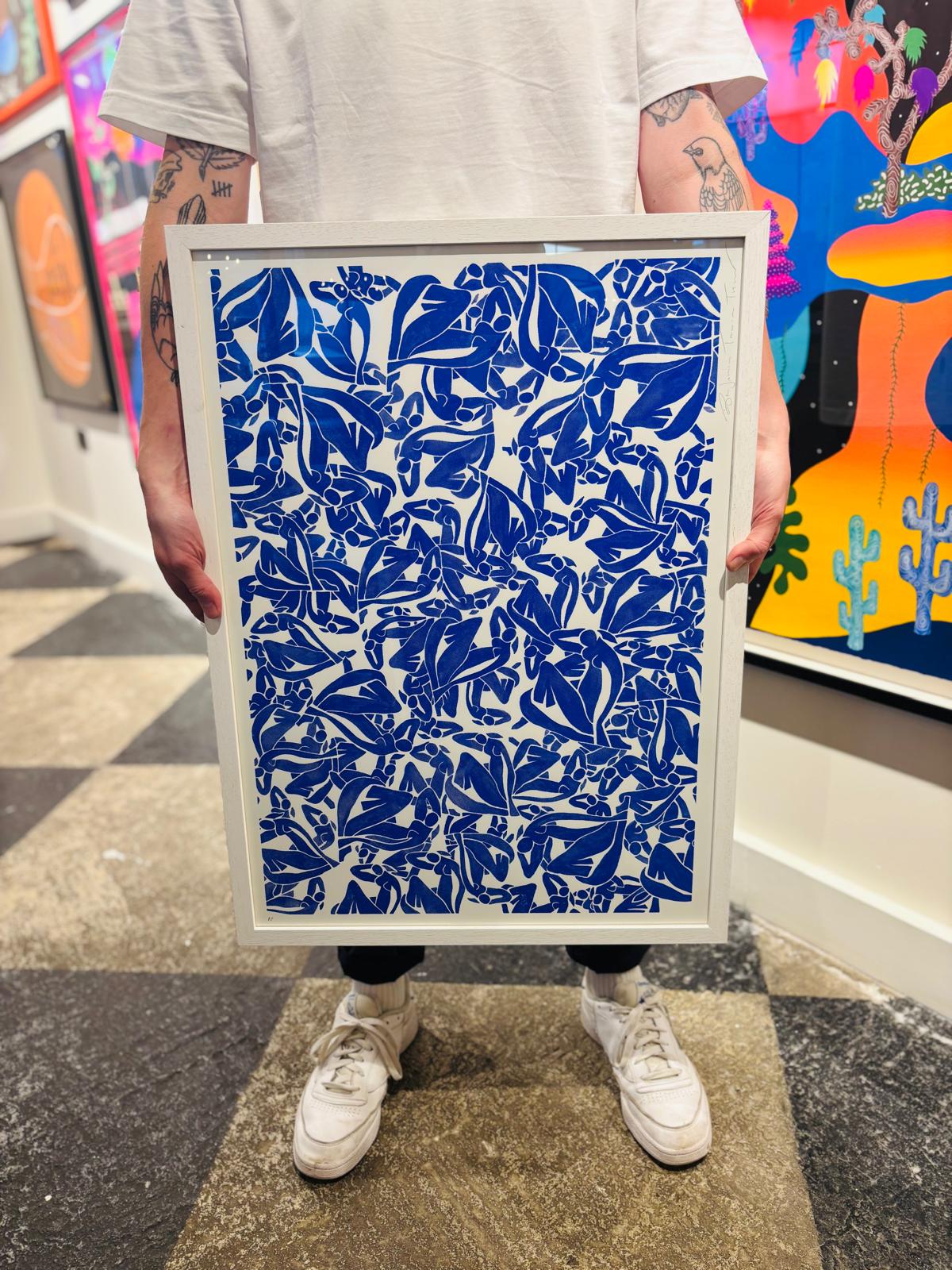 Blue nude abstract study