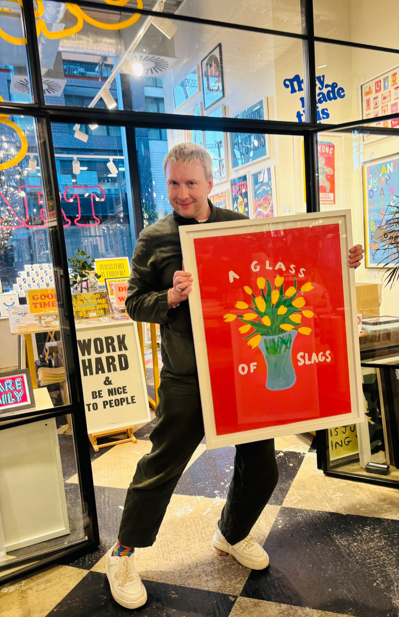 A glass of slags - Framed 2 (Ex Display)