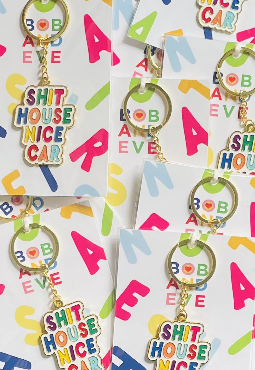 Shit House Keyring