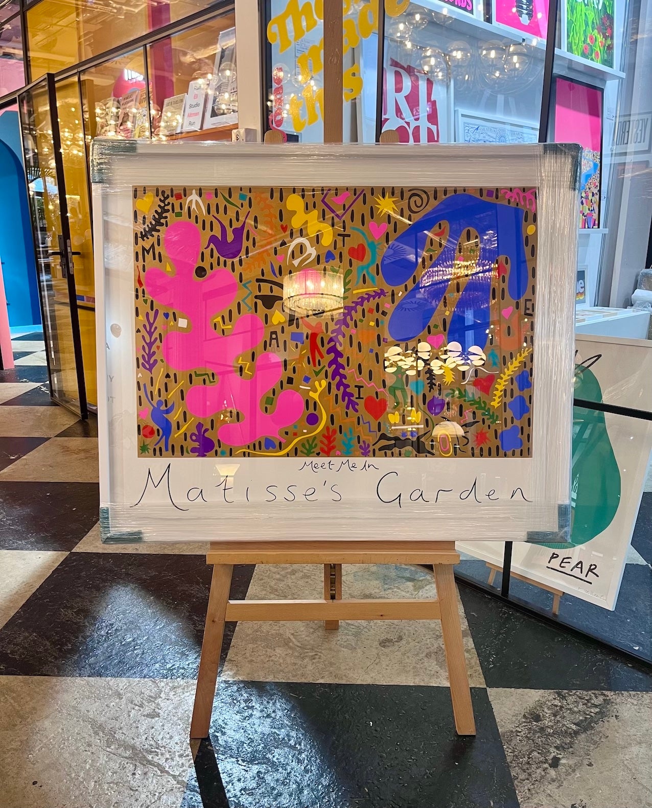 Meet me in Matisse’s garden (large format landscape screen print)