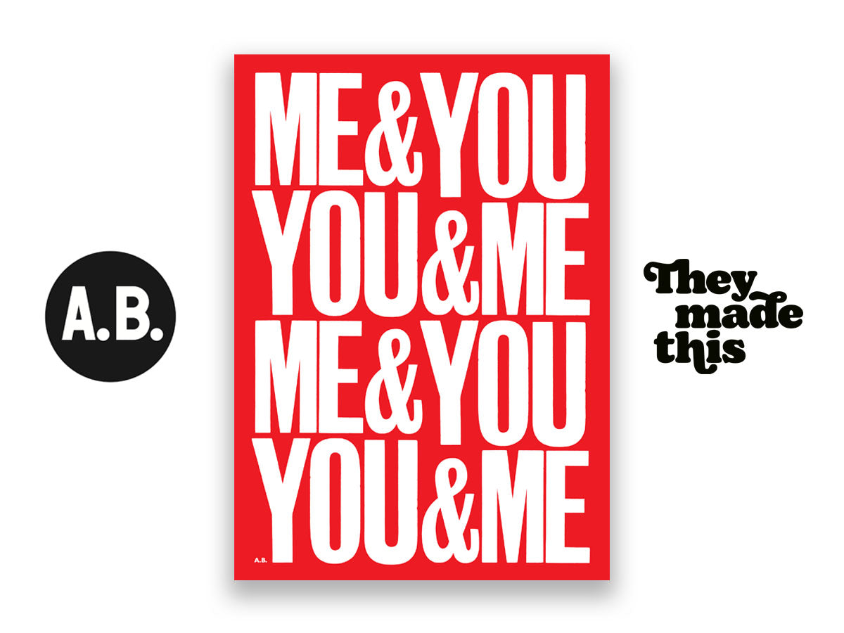 ME & YOU YOU & ME (Red/white)
