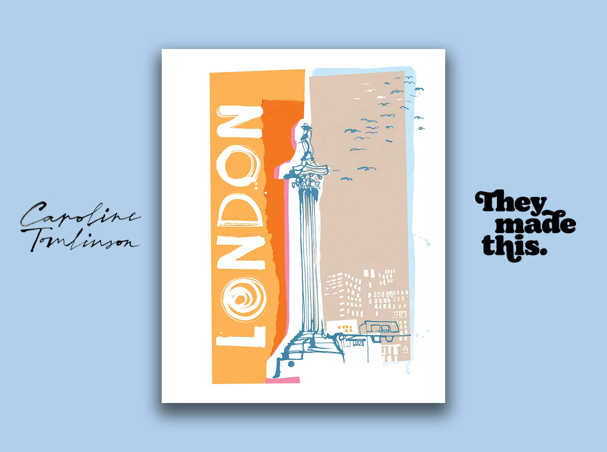 Nelsons column - London illustrated