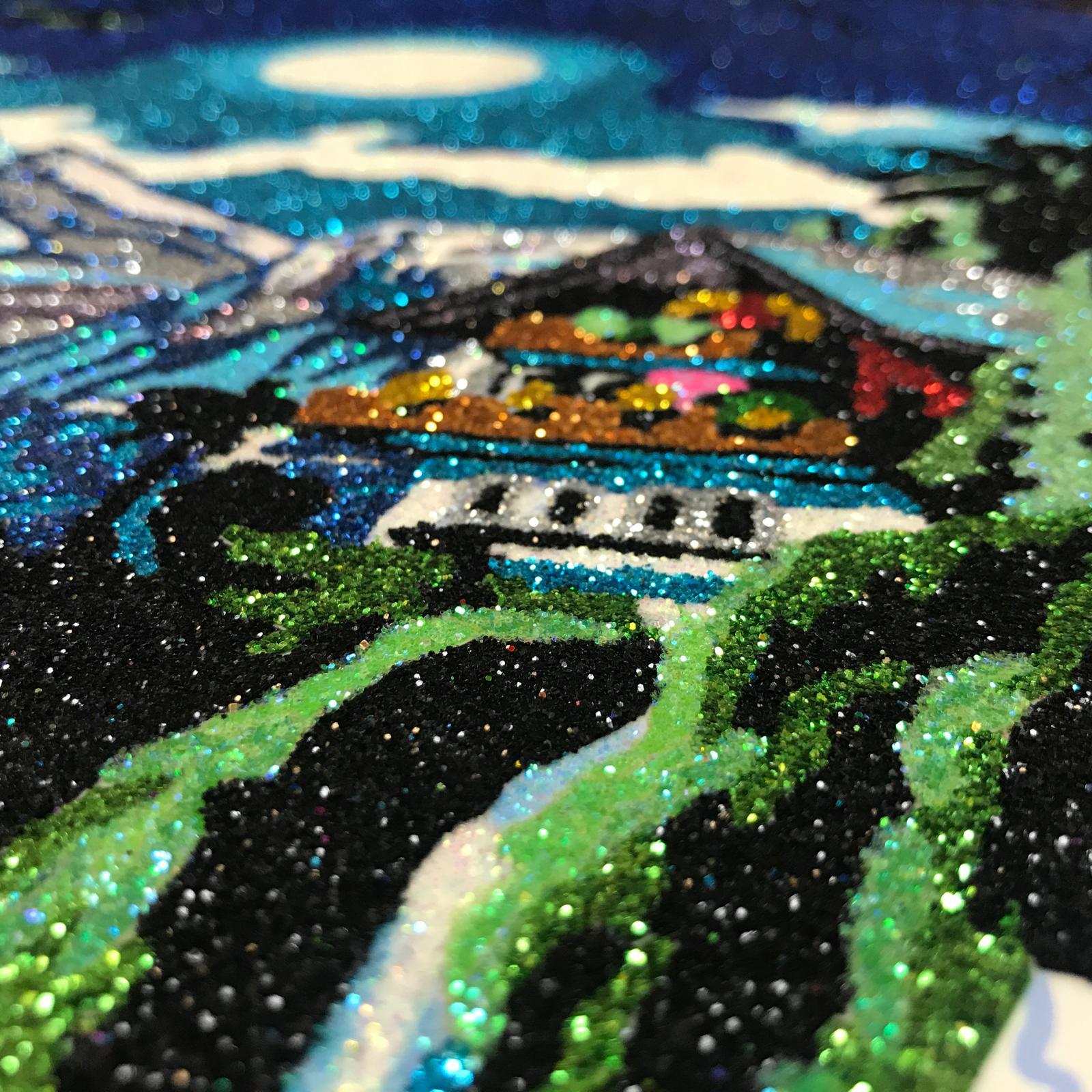 Reunited with everything you've ever lost (glitter painting)