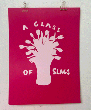 A glass of slags