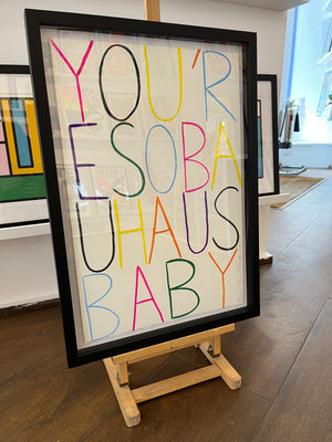You’re so Bauhaus baby (white) - original painting