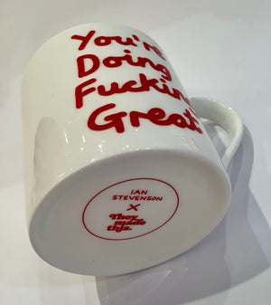 Mug- You're doing fucking great (red)